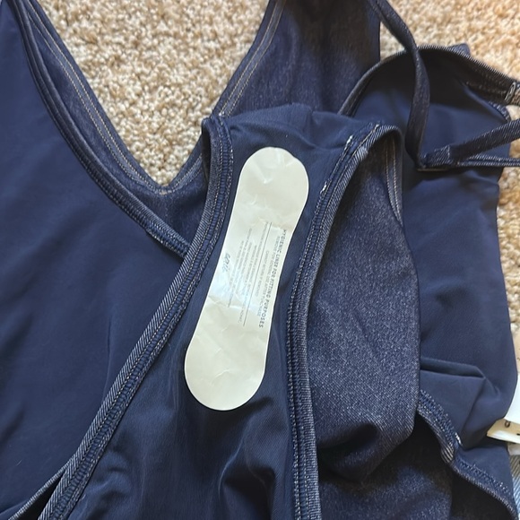 American Eagle Aerie Real Me Match made in Denim cheekiest one piece M - Picture 5 of 9